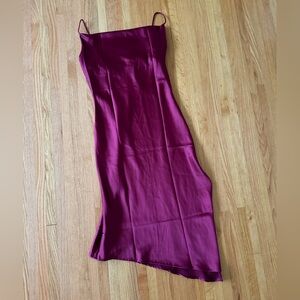 BURGUNDY DRESS, PETAL & PUP